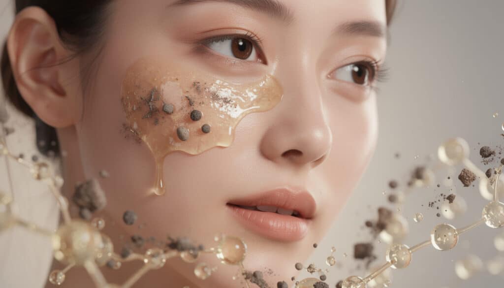 découvrez comment le double nettoyage associé aux corps gras élimine efficacement les impuretés lipophiles et régule le sébum pour une peau parfaitement nette.