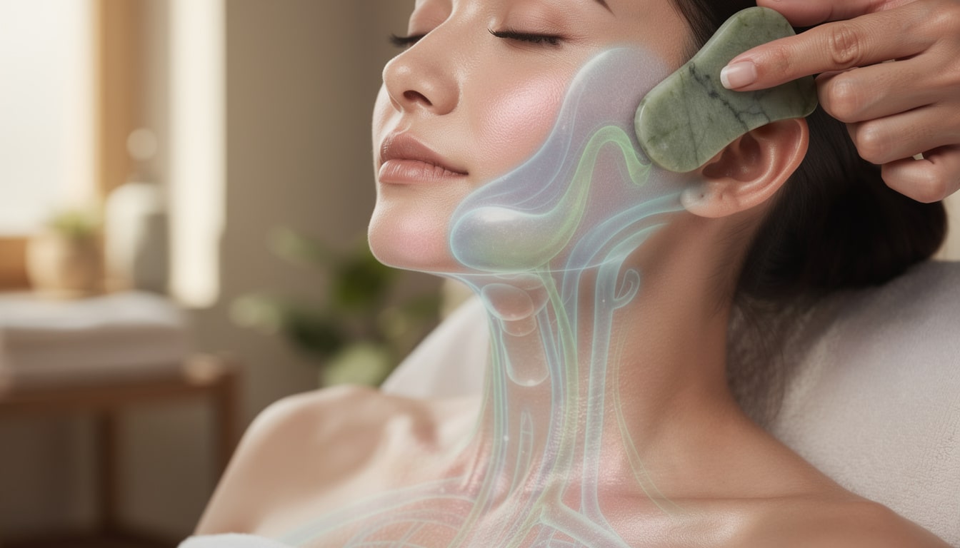 découvrez comment le gua sha et le drainage lymphatique peuvent améliorer votre bien-être en stimulant l'élimination des toxines grâce au massage facial.
