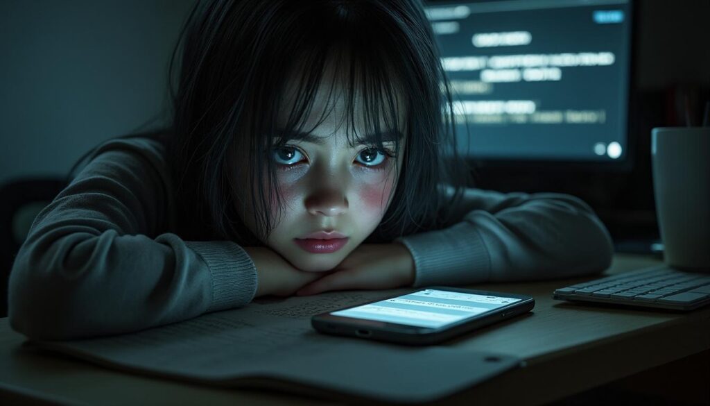 le cyberharcèlement provoque chez les adolescents des symptômes similaires au stress post-traumatique, mettant en lumière l'impact profond de ce phénomène numérique sur leur santé mentale.