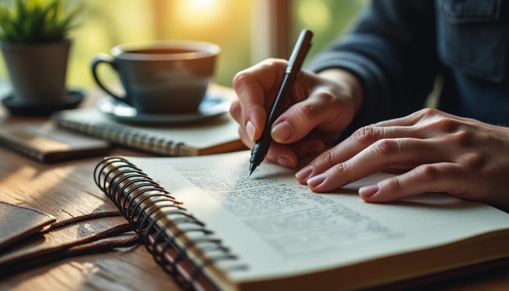 découvrez comment le journaling quotidien peut aider à organiser et apaiser le flux des pensées intrusives pour un esprit plus clair et serein.