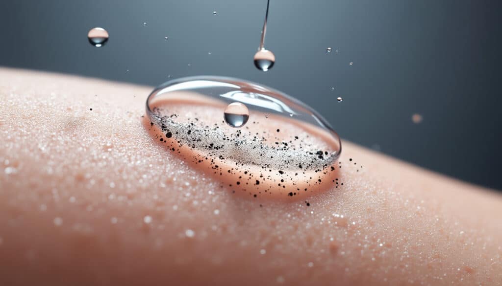 découvrez comment l'eau micellaire élimine efficacement les particules de pollution profondément incrustées dans l'épiderme pour une peau propre et fraîche.