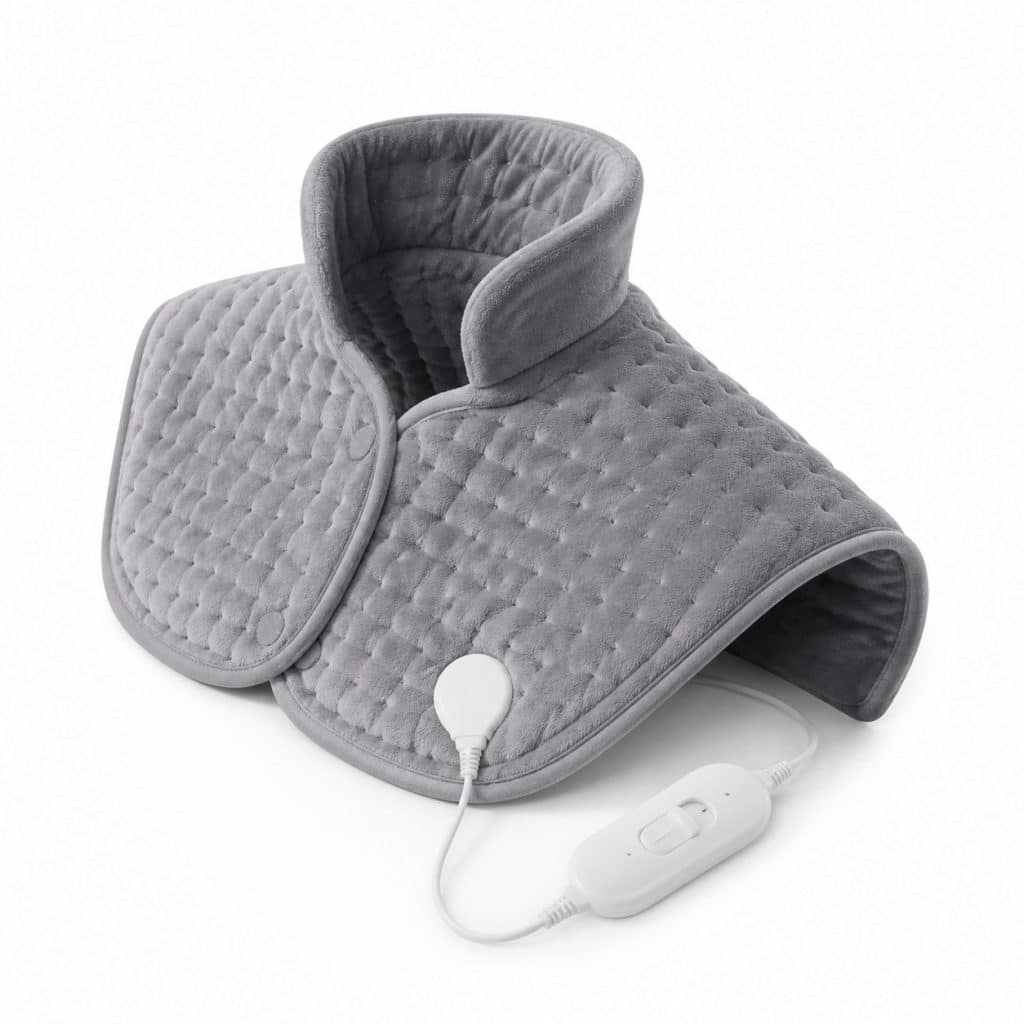Coussin chauffant électrique nuque et épaules présenté seul