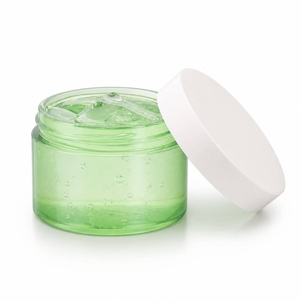 Gel après-soleil rafraîchissant à l'aloe vera présenté seul