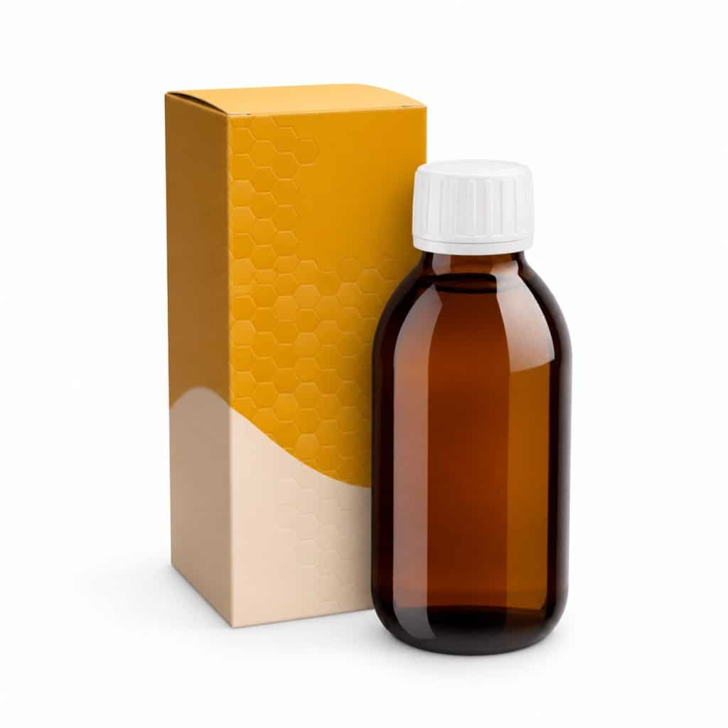 Sirop à la propolis format flacon présenté seul