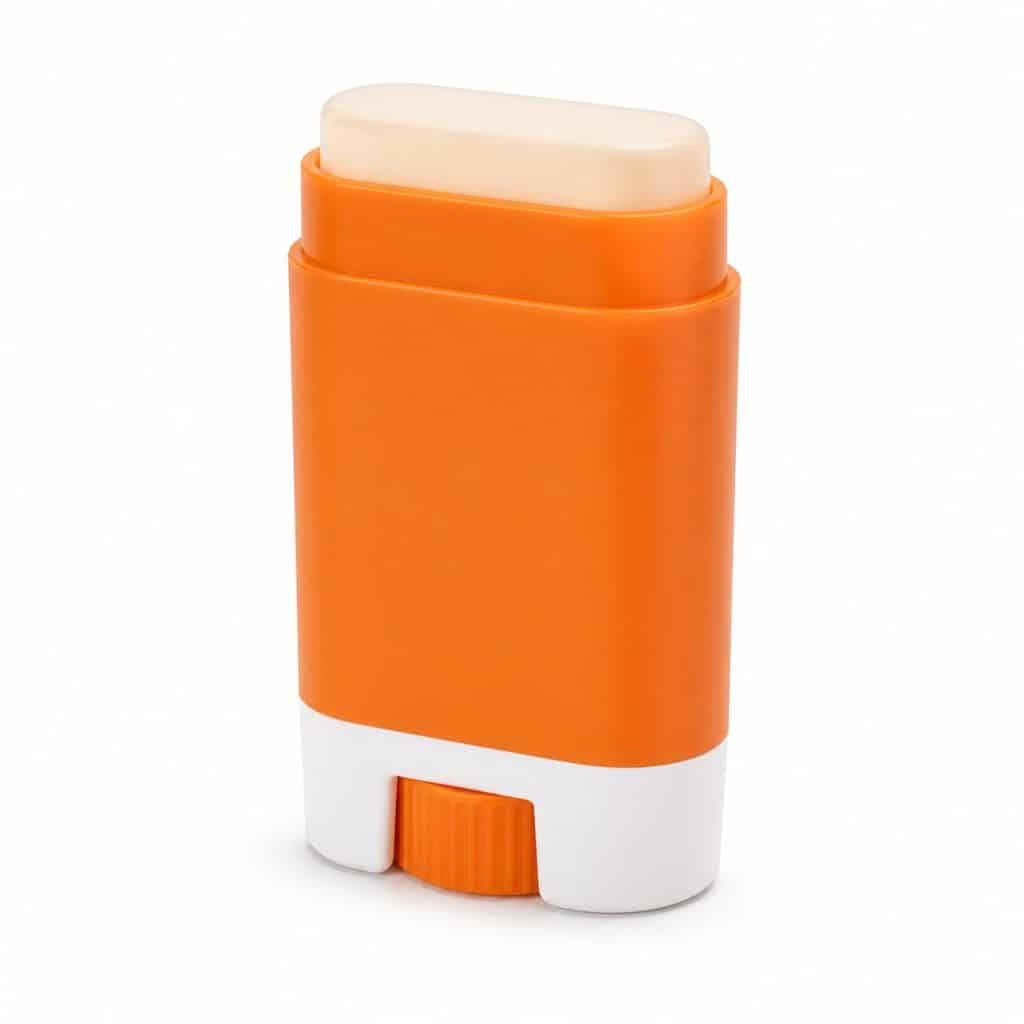Stick solaire corps zones ciblées SPF50 présenté seul