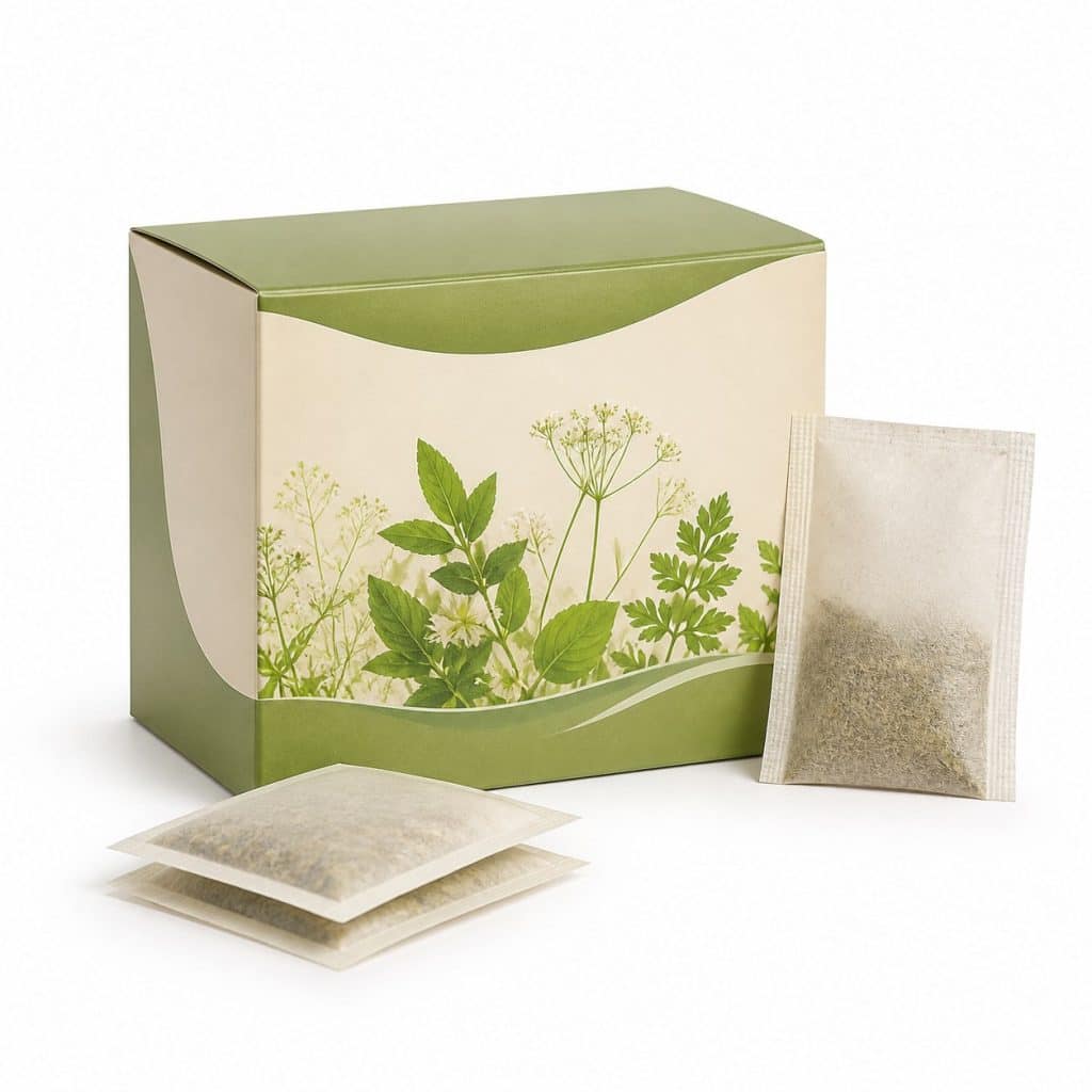 Tisane digestive après repas en sachets présenté seul